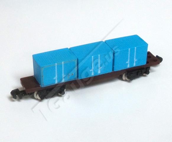 Blue Container Wagon