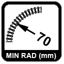 Min Rad 70mm